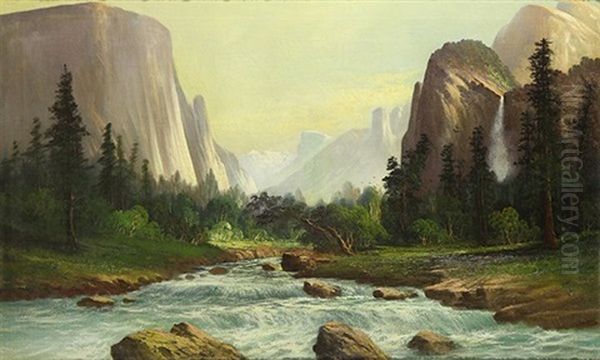 Yosemite Valley Oil Painting by John Englehart