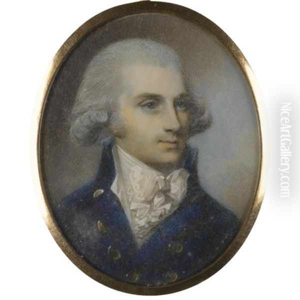 Portrait Of A Gentleman, Traditionally Identified As Theobald Wolfe Tone Oil Painting by George Engleheart