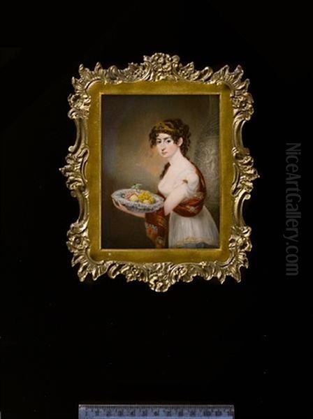 A Lady Oil Painting by John Cox Dillman Engleheart