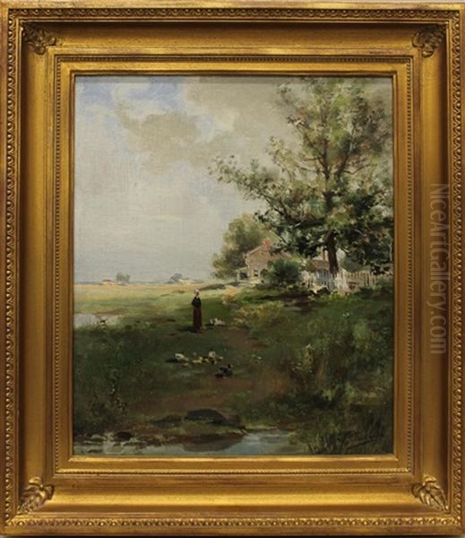 Country Landscape Oil Painting by Frank F. English