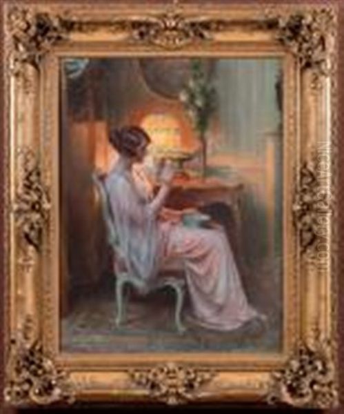 Contemplation Oil Painting by Delphin Enjolras