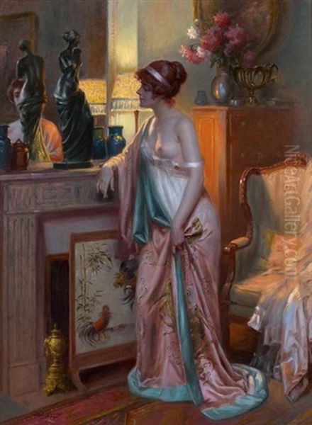 Le Kimono Japonais Oil Painting by Delphin Enjolras