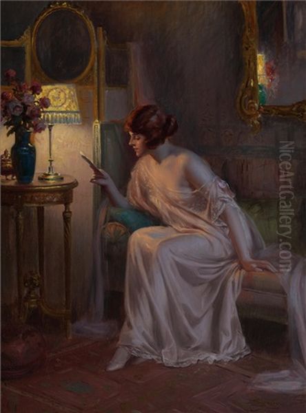 Before Bedtime Oil Painting by Delphin Enjolras