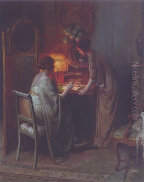 Shared Correspondence Oil Painting by Delphin Enjolras