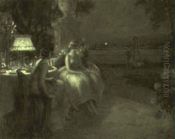 Twilight Oil Painting by Delphin Enjolras