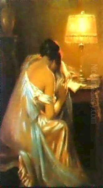 Assoupie Oil Painting by Delphin Enjolras