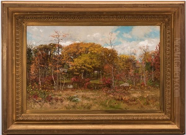 Landscape With River Oil Painting by John Joseph Enneking