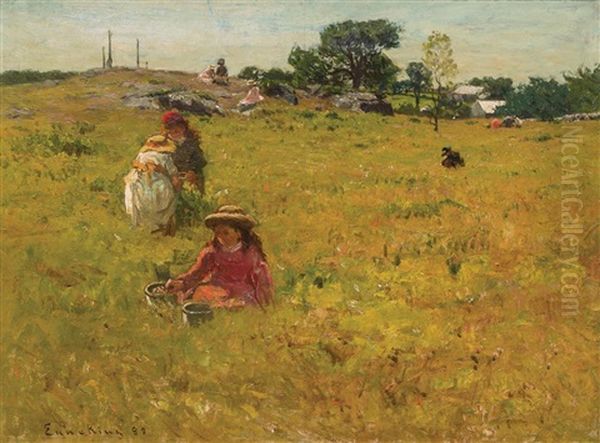 Picnic Oil Painting by John Joseph Enneking