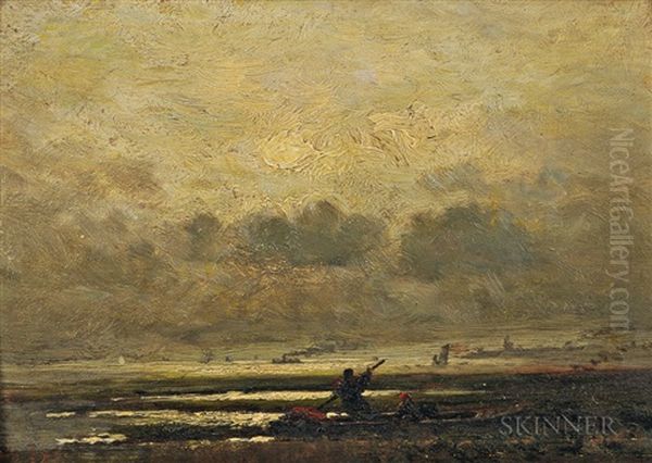 Morning On The Marshes Oil Painting by John Joseph Enneking