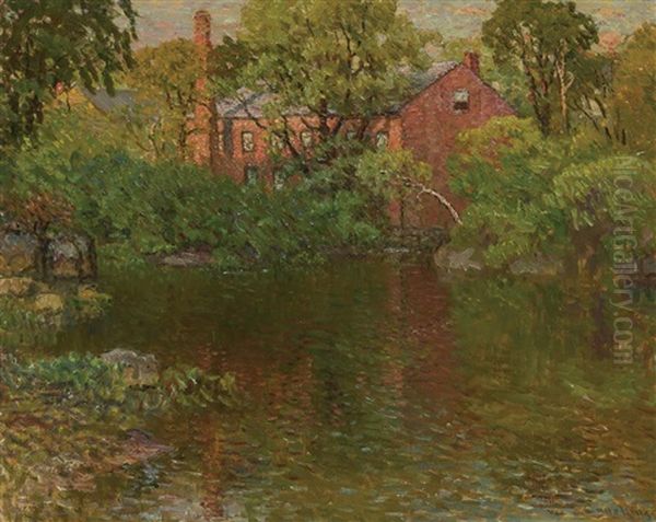 The Red Mill Oil Painting by John Joseph Enneking