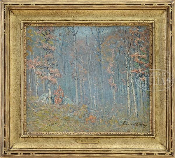 Autumn Morning Oil Painting by John Joseph Enneking