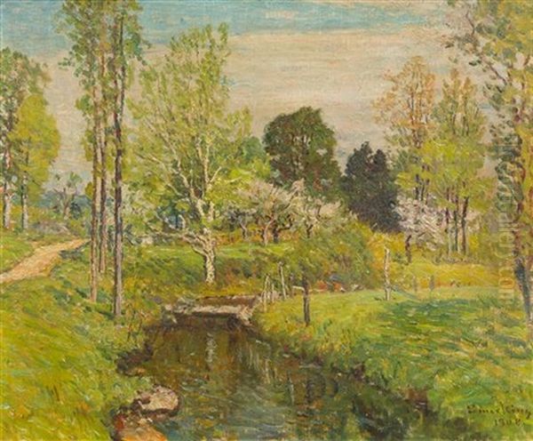 Stream Oil Painting by John Joseph Enneking