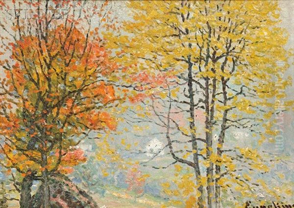 Autumn Glory Oil Painting by John Joseph Enneking