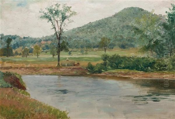 Milton, Blue Hills Oil Painting by John Joseph Enneking