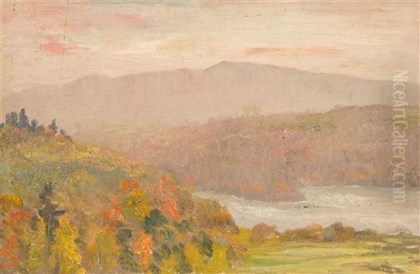 New Hampshire Mountain View Oil Painting by John Joseph Enneking