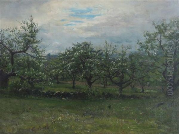 Apple Orchard Oil Painting by John Joseph Enneking