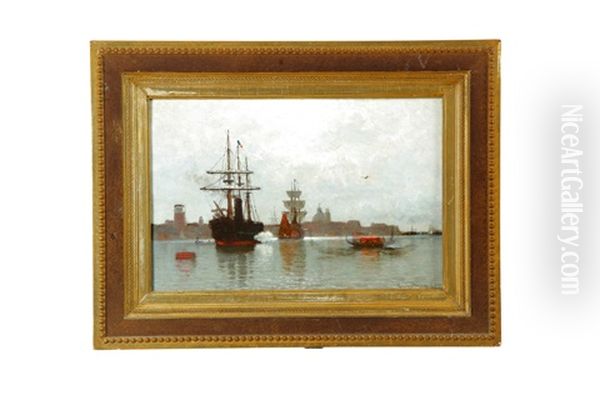 Seascape Oil Painting by John Joseph Enneking