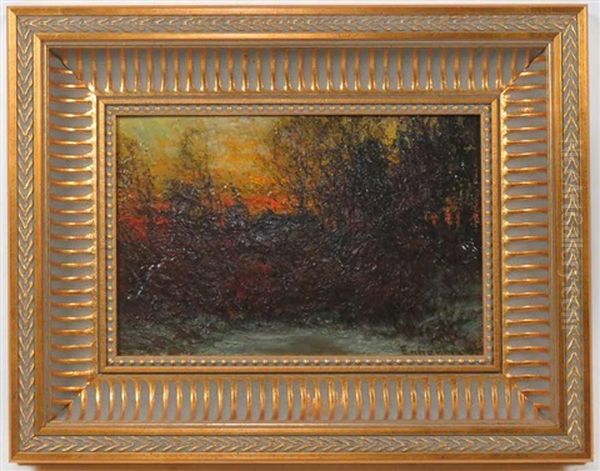 Sunset Landscape Oil Painting by John Joseph Enneking