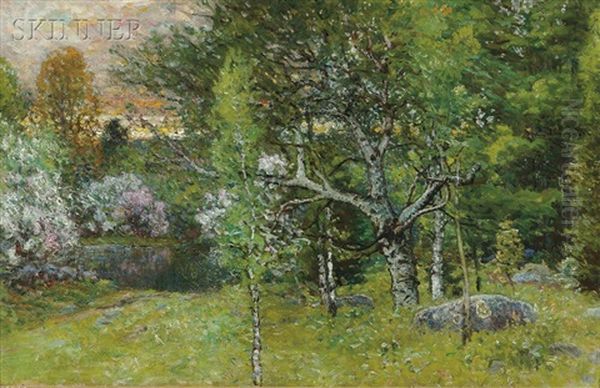 Springtime Oil Painting by John Joseph Enneking