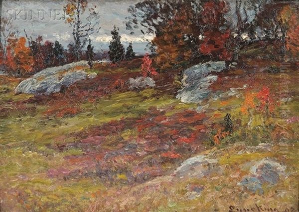 Cloudy Day, Autumn, Near Newburyport, No. 1 Oil Painting by John Joseph Enneking