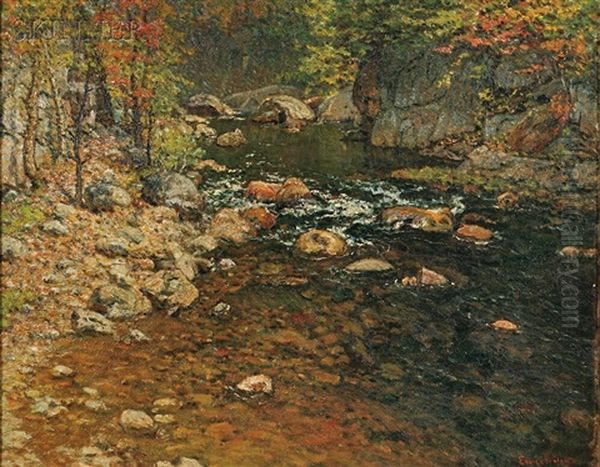 Trout Brook, North Newry, Maine Oil Painting by John Joseph Enneking