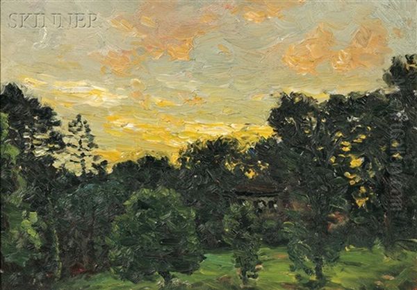 Sunset Study Oil Painting by John Joseph Enneking