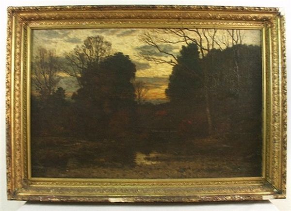 November Twilight Oil Painting by John Joseph Enneking