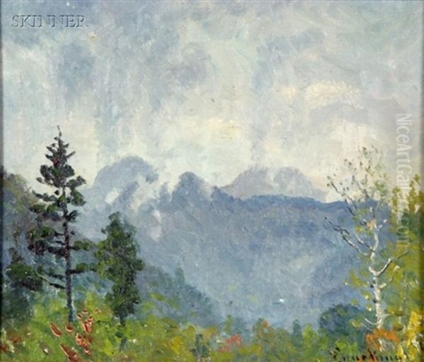 Blue Hills Oil Painting by John Joseph Enneking