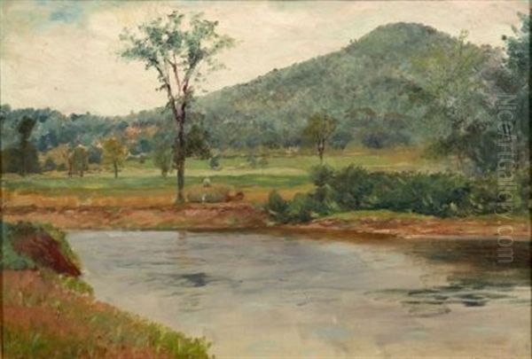 Milton, Blue Hills Oil Painting by John Joseph Enneking