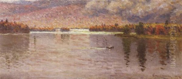 A Morning Row Across The Lake by John Joseph Enneking