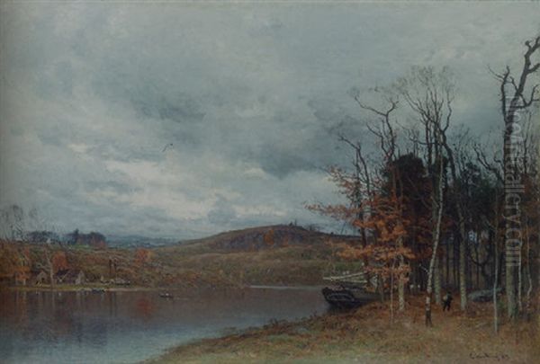 Coaster's Retreat Oil Painting by John Joseph Enneking