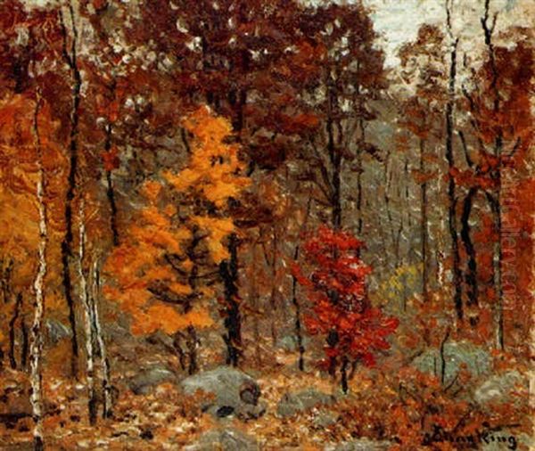 A Landscape Oil Painting by John Joseph Enneking