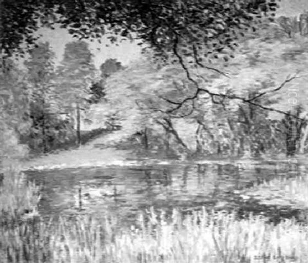 The Spring Pool Oil Painting by John Joseph Enneking