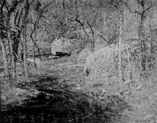 Spring Brook Oil Painting by John Joseph Enneking