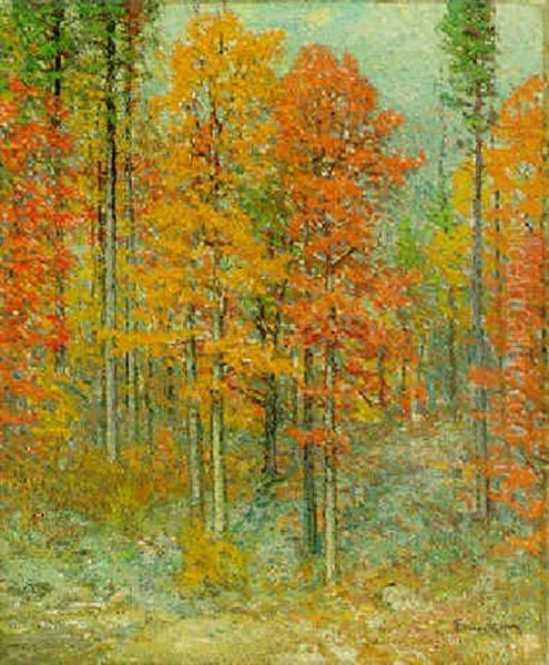 Edge Of The Woods, Late Summer Oil Painting by John Joseph Enneking