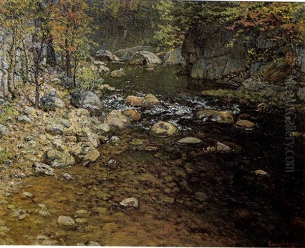 Trout Brook, Maine Oil Painting by John Joseph Enneking