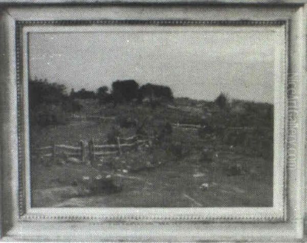 Farm Scene Oil Painting by John Joseph Enneking