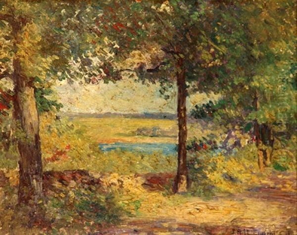 Looking Through The Trees Oil Painting by Joseph Eliot Enneking