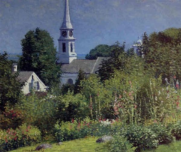 Mystic, Connecticut Oil Painting by Joseph Eliot Enneking