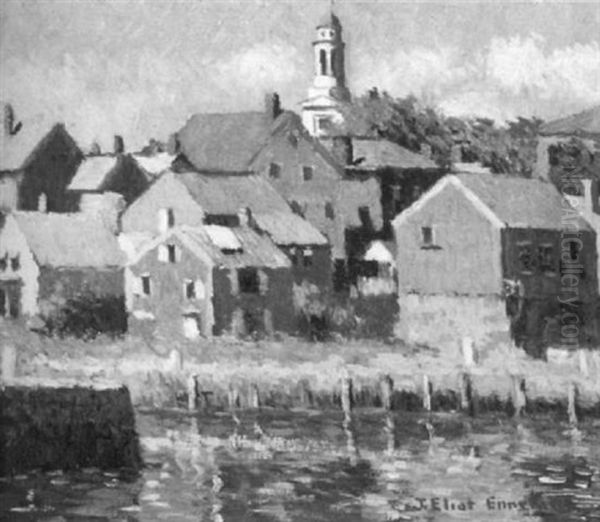 Rockport Oil Painting by Joseph Eliot Enneking