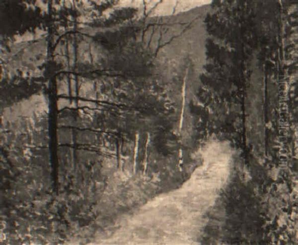 Mountain Road Oil Painting by Joseph Eliot Enneking