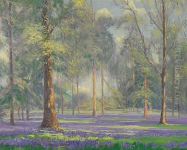 Bluebells Oil Painting by Augustus William Enness