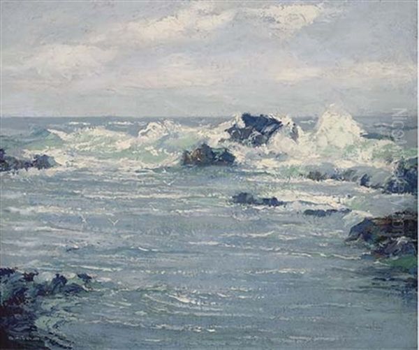 The Incoming Tide Oil Painting by Augustus William Enness