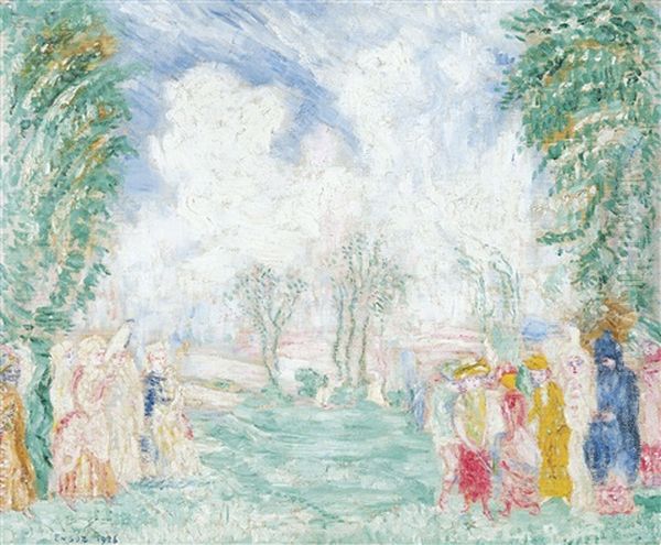 Le Jardin D'amour (1926) Oil Painting by James Ensor