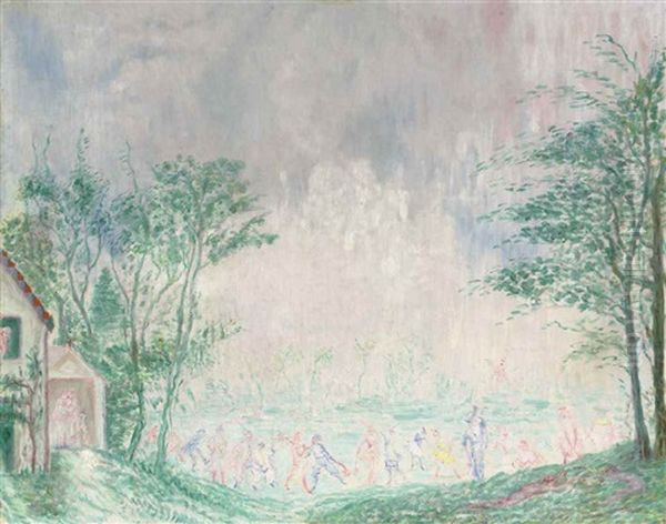 Le Jardin D'amour Oil Painting by James Ensor