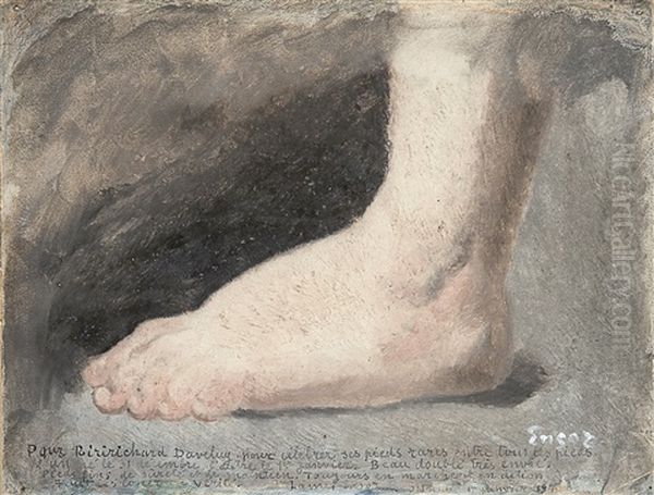 Pour Celebrer Ses Pieds Rares Oil Painting by James Ensor