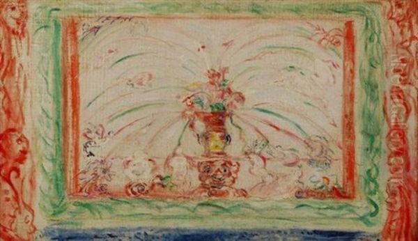 Deesses Joufflues, Dieux Cornus, Faunes Alleches, Parcs Aiguises, Soleils Biscornus Oil Painting by James Ensor