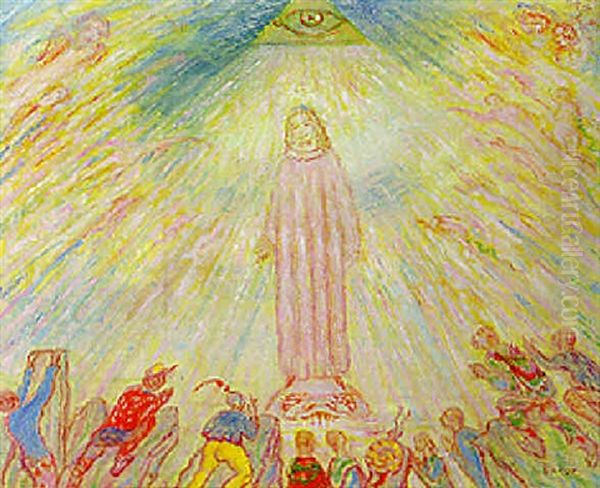 Le Christ Aux Affliges Oil Painting by James Ensor