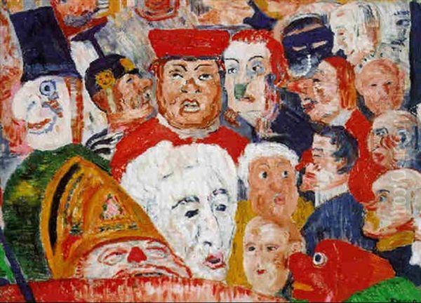 Le Tambour Major Oil Painting by James Ensor