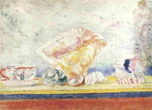 Coquillages Et Chinoiseries Oil Painting by James Ensor